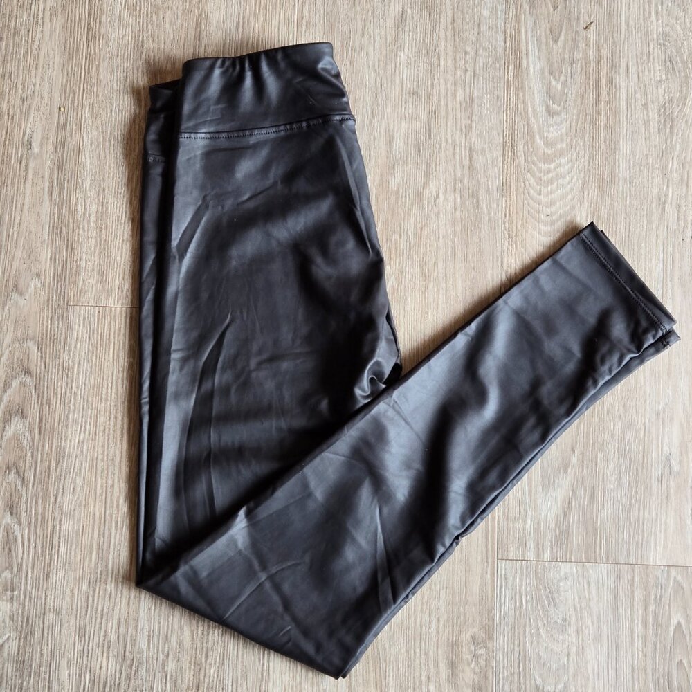 NWT LUXE Leather Look Legging S